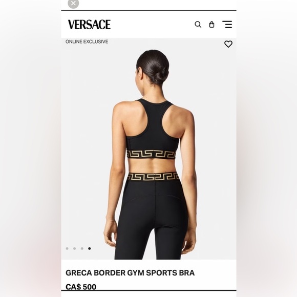 Versace Greca Racerback Sport Bra - Picture 13 of 13